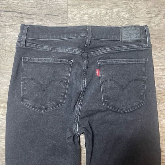 Levis Jeans Grey Wash Womens Size 29 x 30 High Rise Skinny Denim Pants - Picture 7 of 7